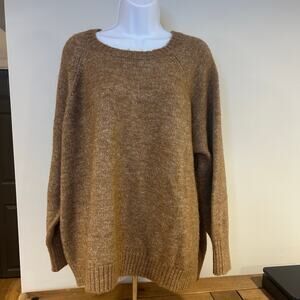 OLD NAVY XXL Recycled Material Brown Oversized Women Old Money Quiet Luxury Prep